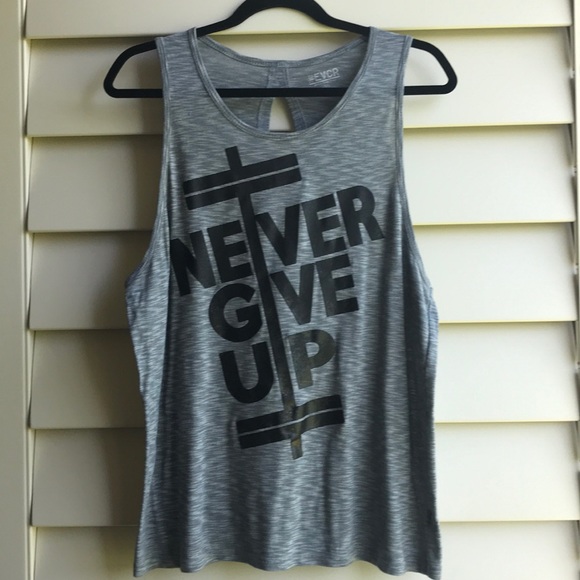 #EVCR NEVER GIVE UP Tank Top.. Size L - Picture 3 of 8